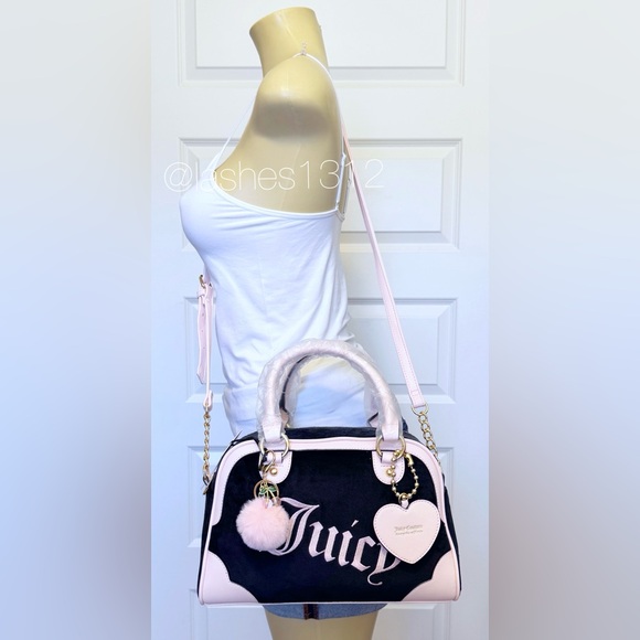 Juicy Couture Black and Pink Satchel - Picture 7 of 8